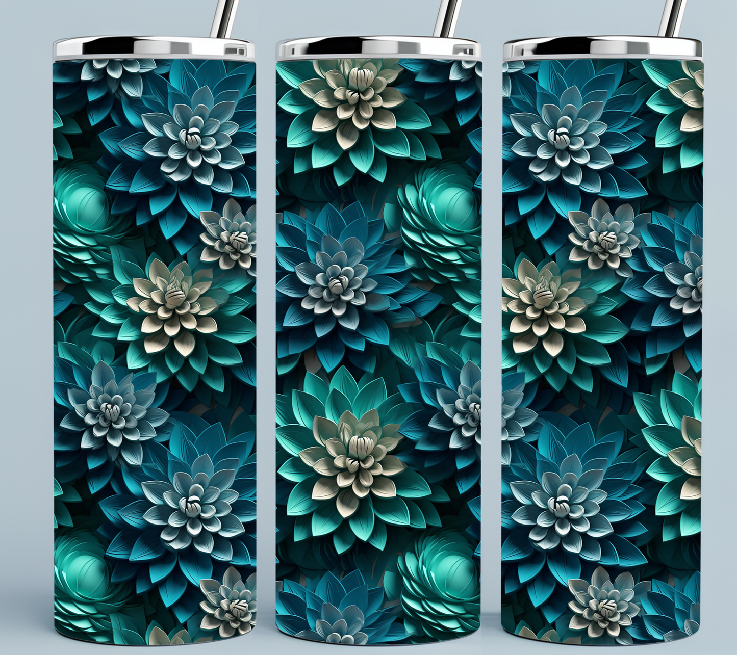 Emerald and Teal Tumbler