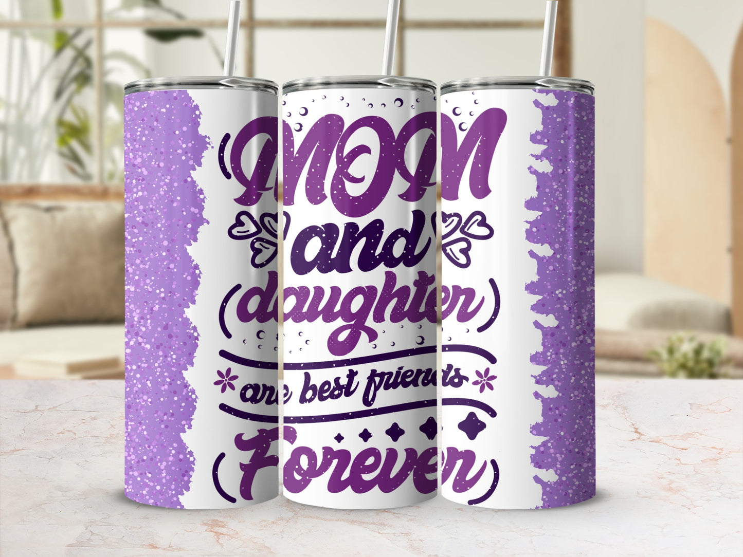 Mom and Daughter Best Friends Forever Tumbler