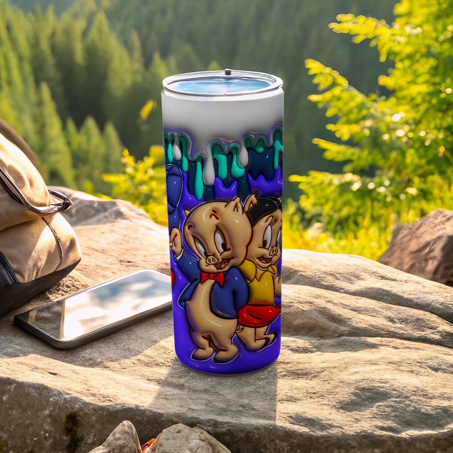 Cartoon Characters Insulated Tumbler for Outdoor Adventures