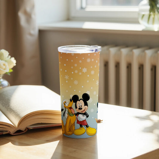 Mickey and Pluto Winter Edition Travel Mug