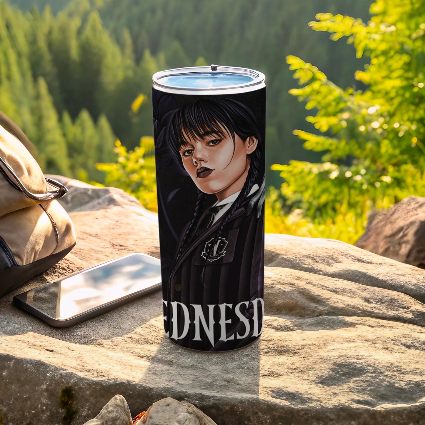 Wednesday Character Themed Tall Insulated Tumbler