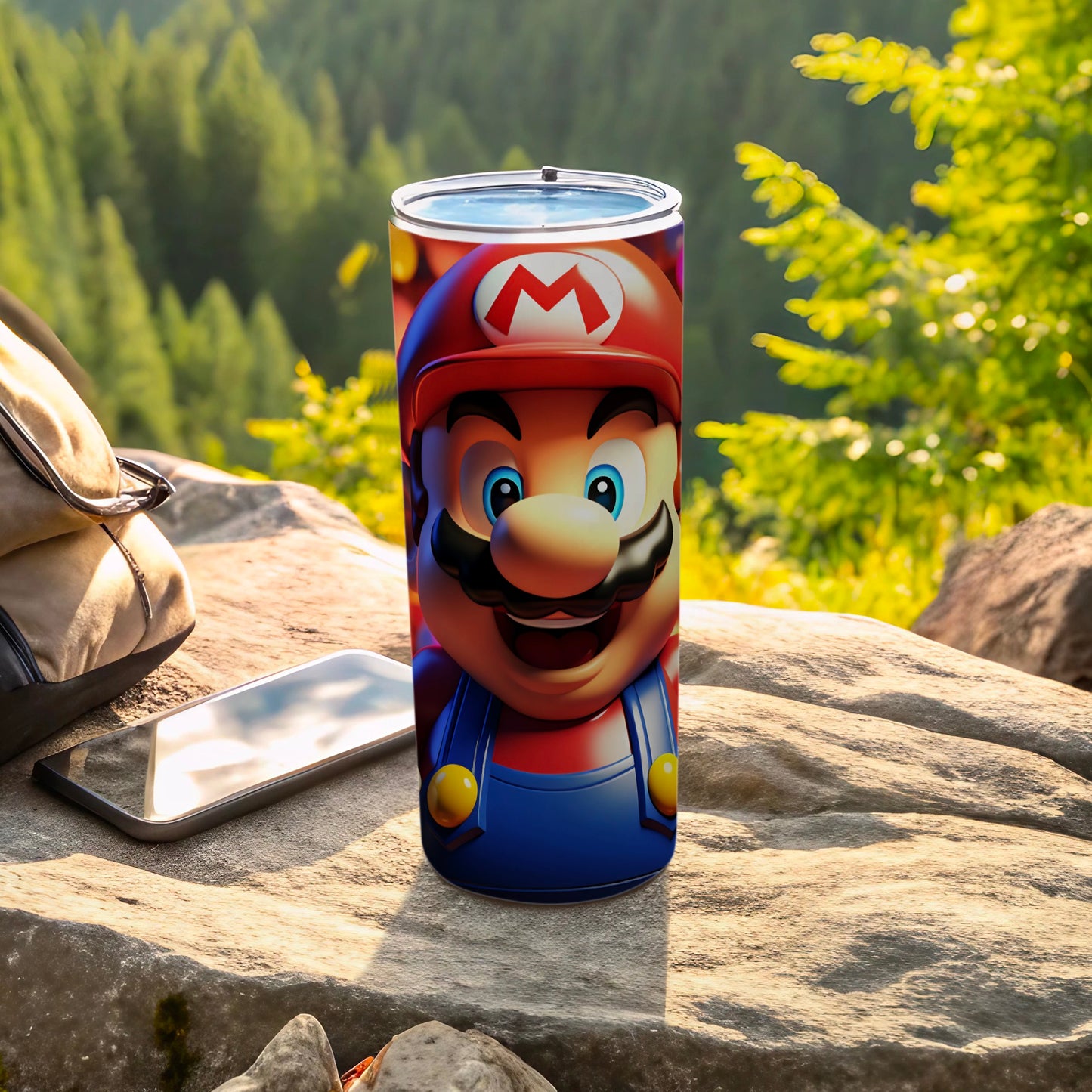 Colorful Mario Character Travel Mug for Adventure