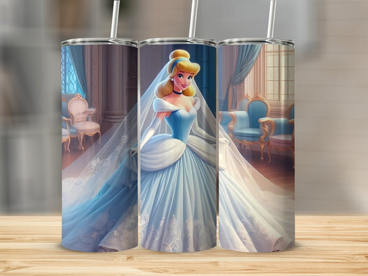 Princess Cinderella Castle Scene Tumbler Product