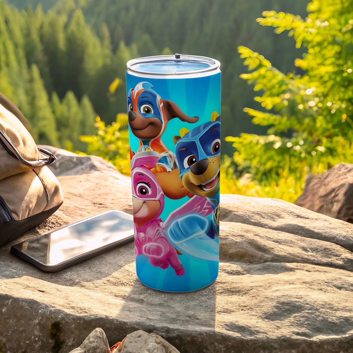 Paw Patrol Heroes Blue Background Tumbler