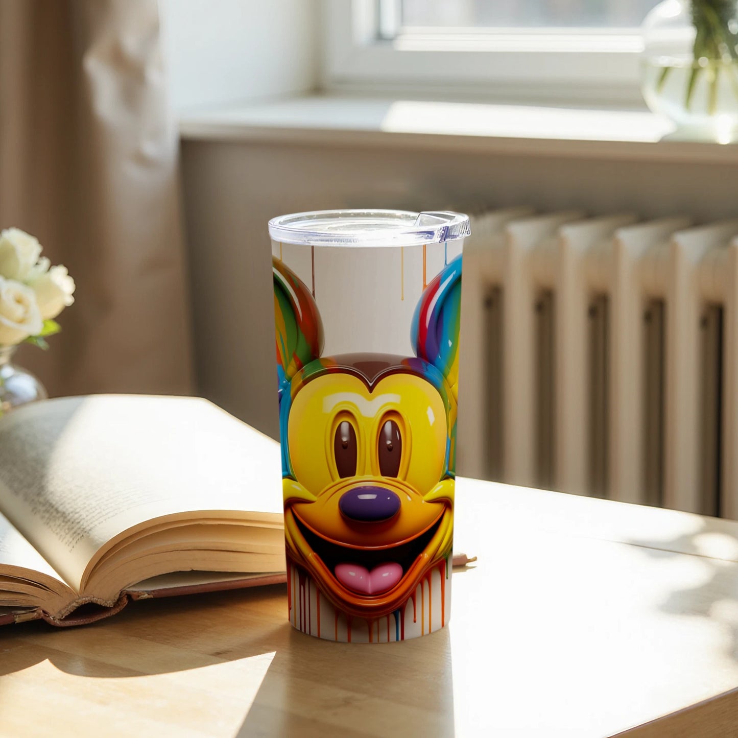 Vibrant Character Face Design Tumbler for Everyday Use