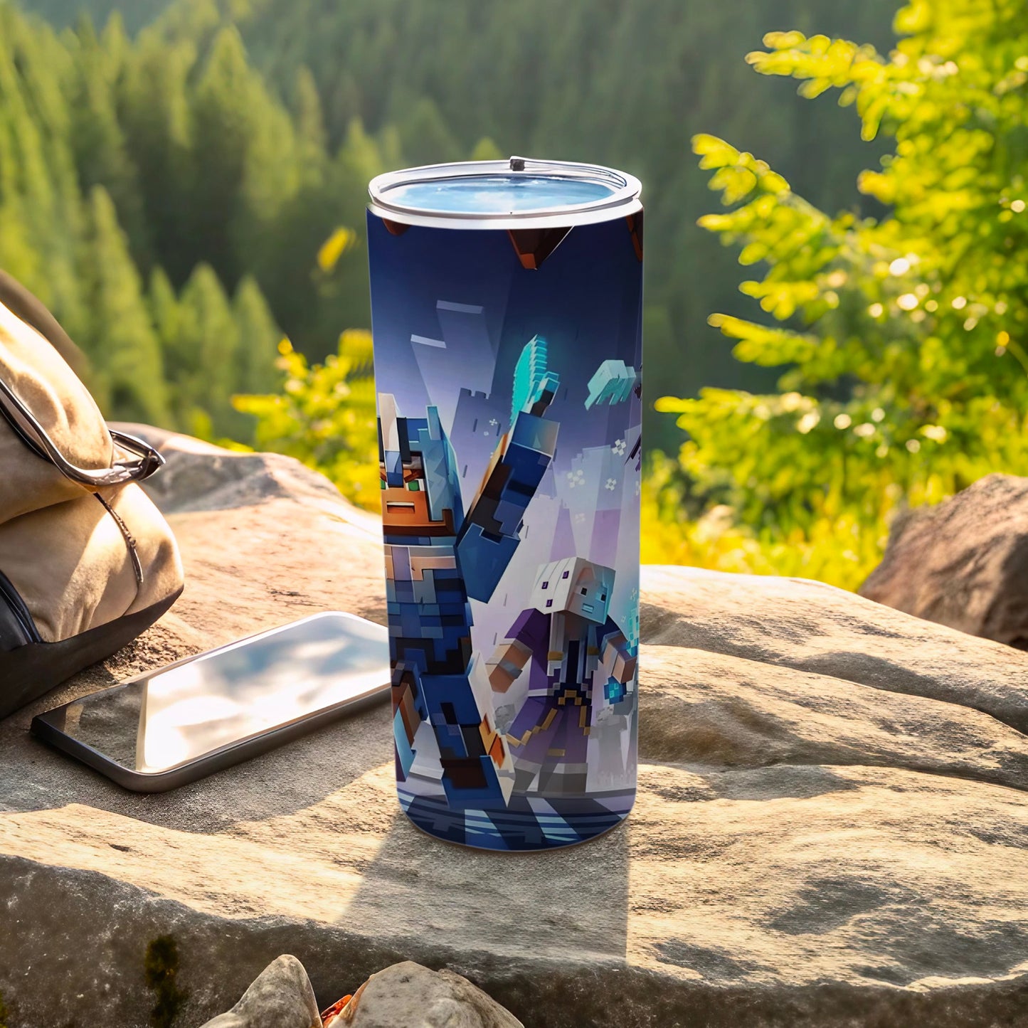 Adventure Game Themed Travel Tumbler for Outdoor Use