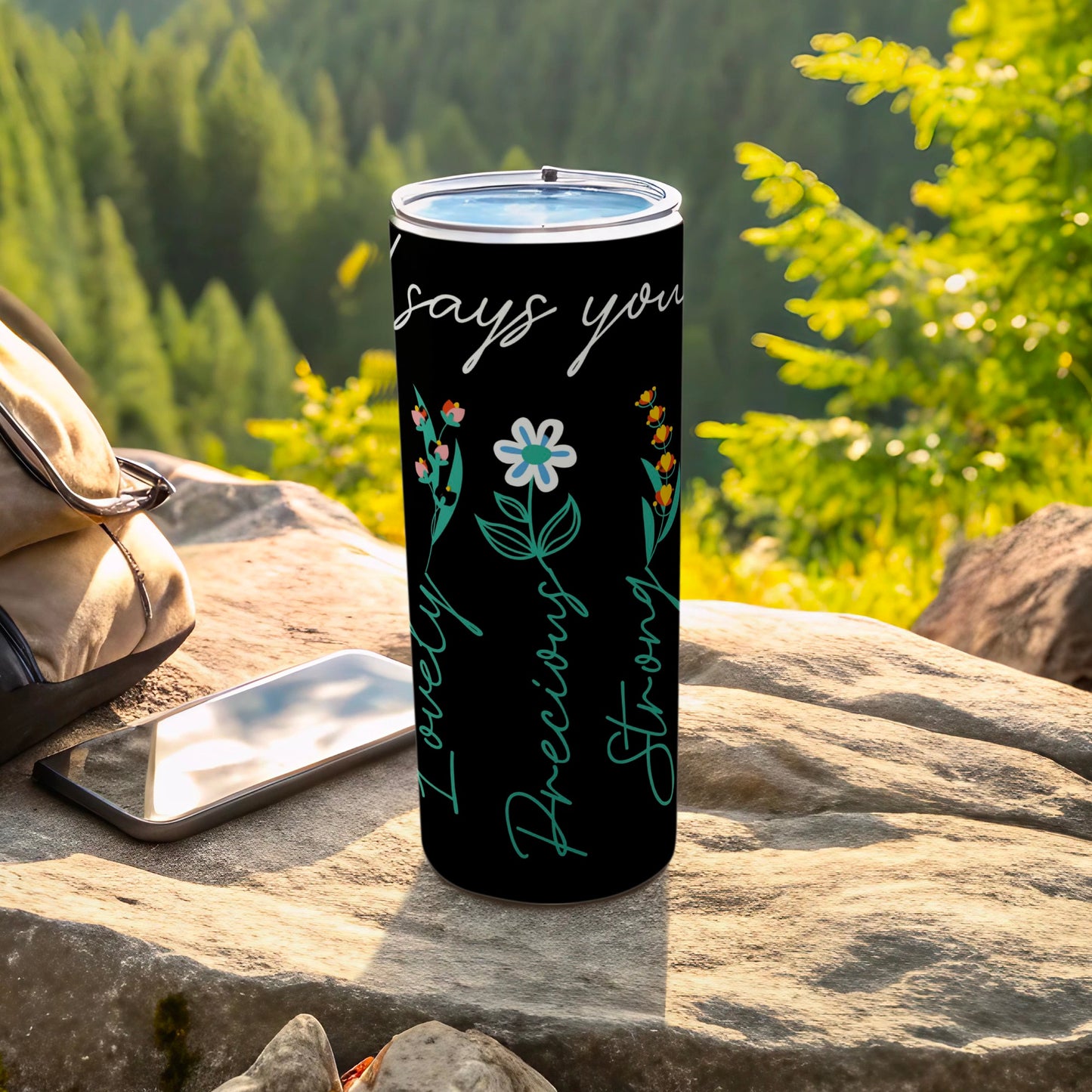 Lovely Precious Strong Floral Design Tumbler