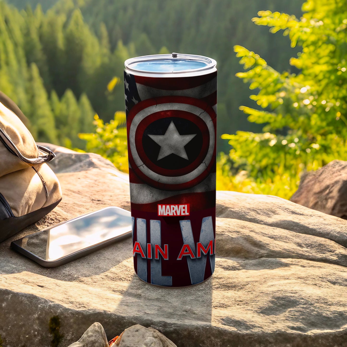 Marvel Captain America Shield Flag Tumbler product type