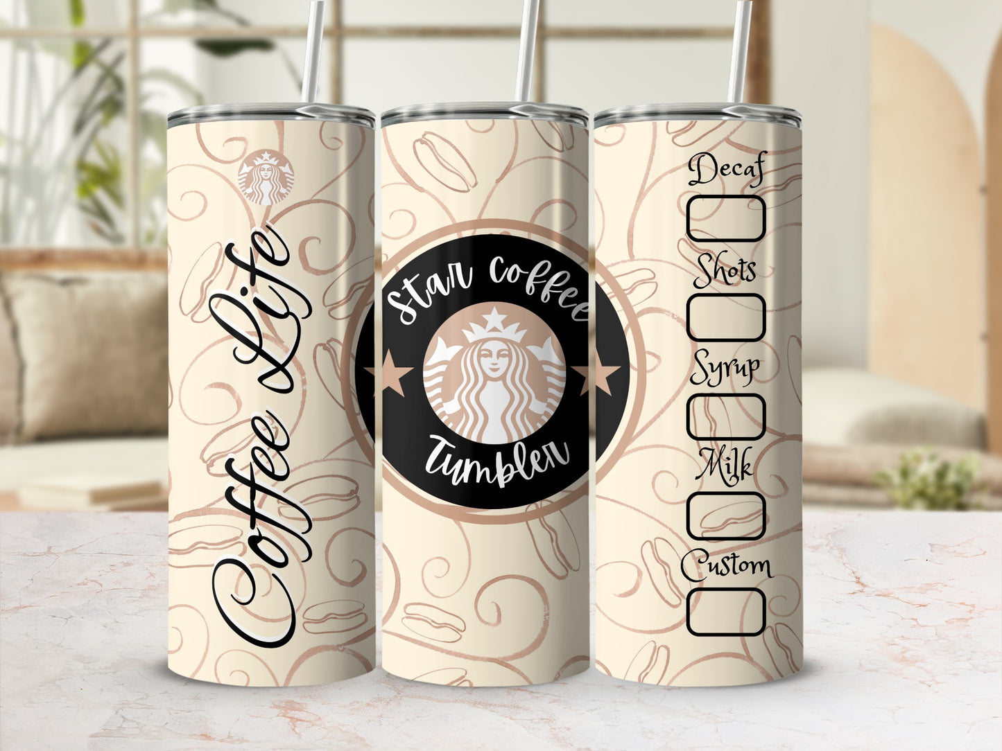 Coffee Life Star Coffee Tumbler for Everyday Use