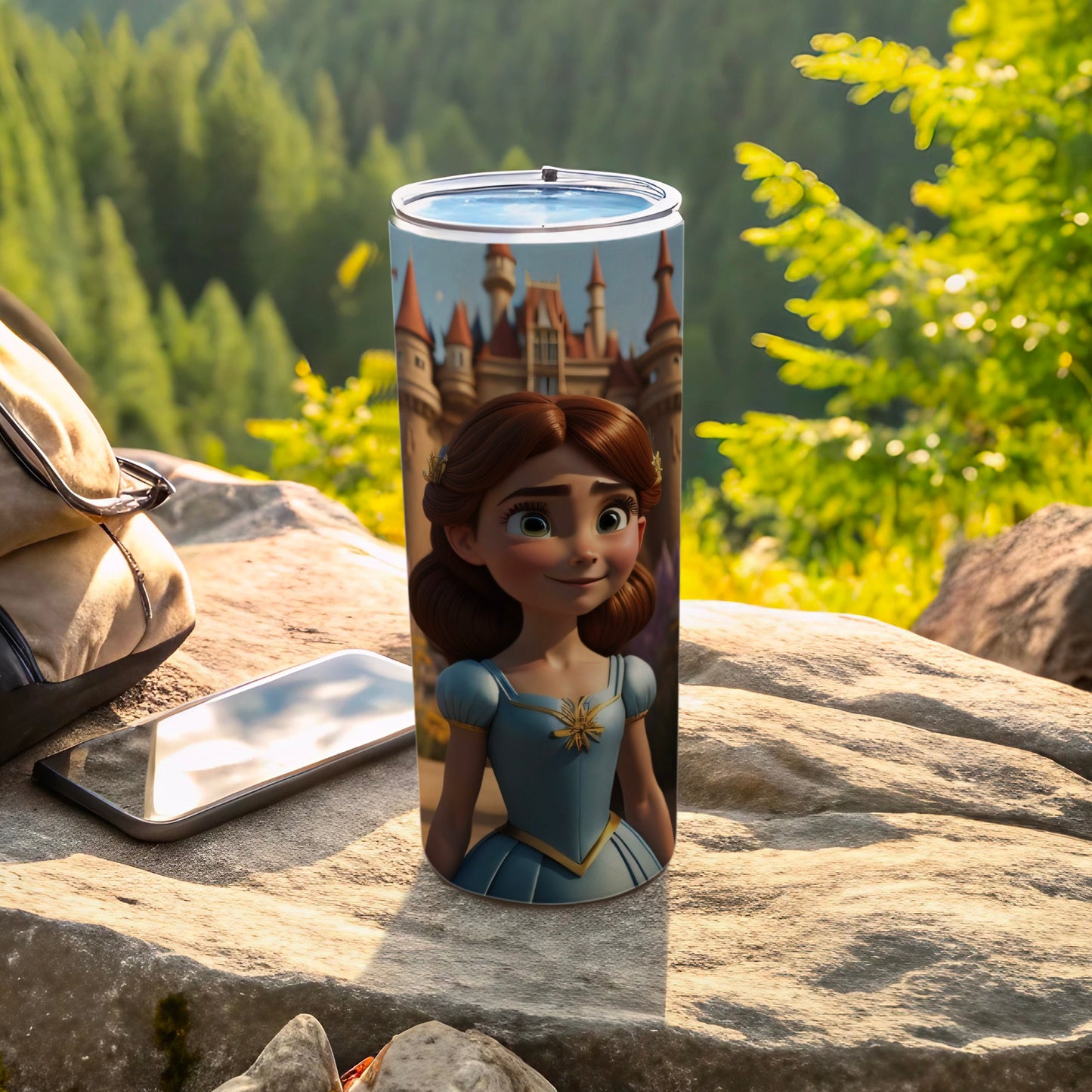 Princess Castle Design Travel Tumbler for Adventures