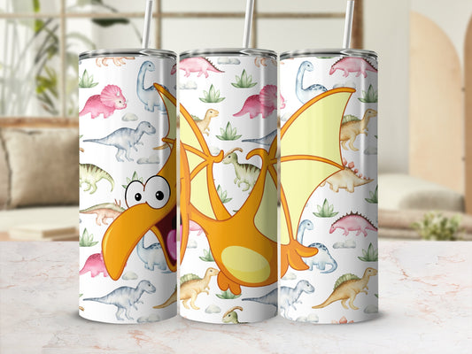 Colorful Cartoon Dinosaur Design Drinkware