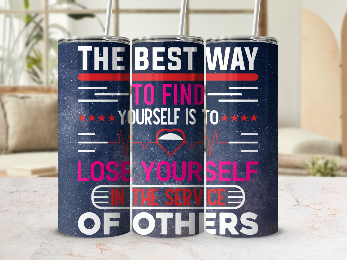 Lose Yourself In The Service Of Others Tumbler