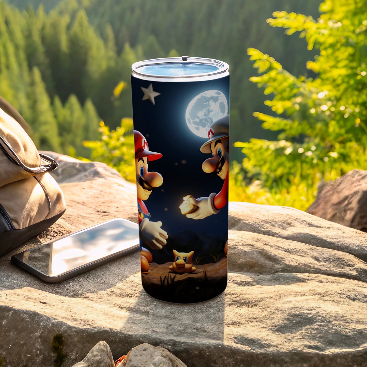 Mario and Luigi Adventure Themed Travel Mug