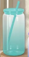 Perfectly Imperfect 16 ounce Glass tumbler