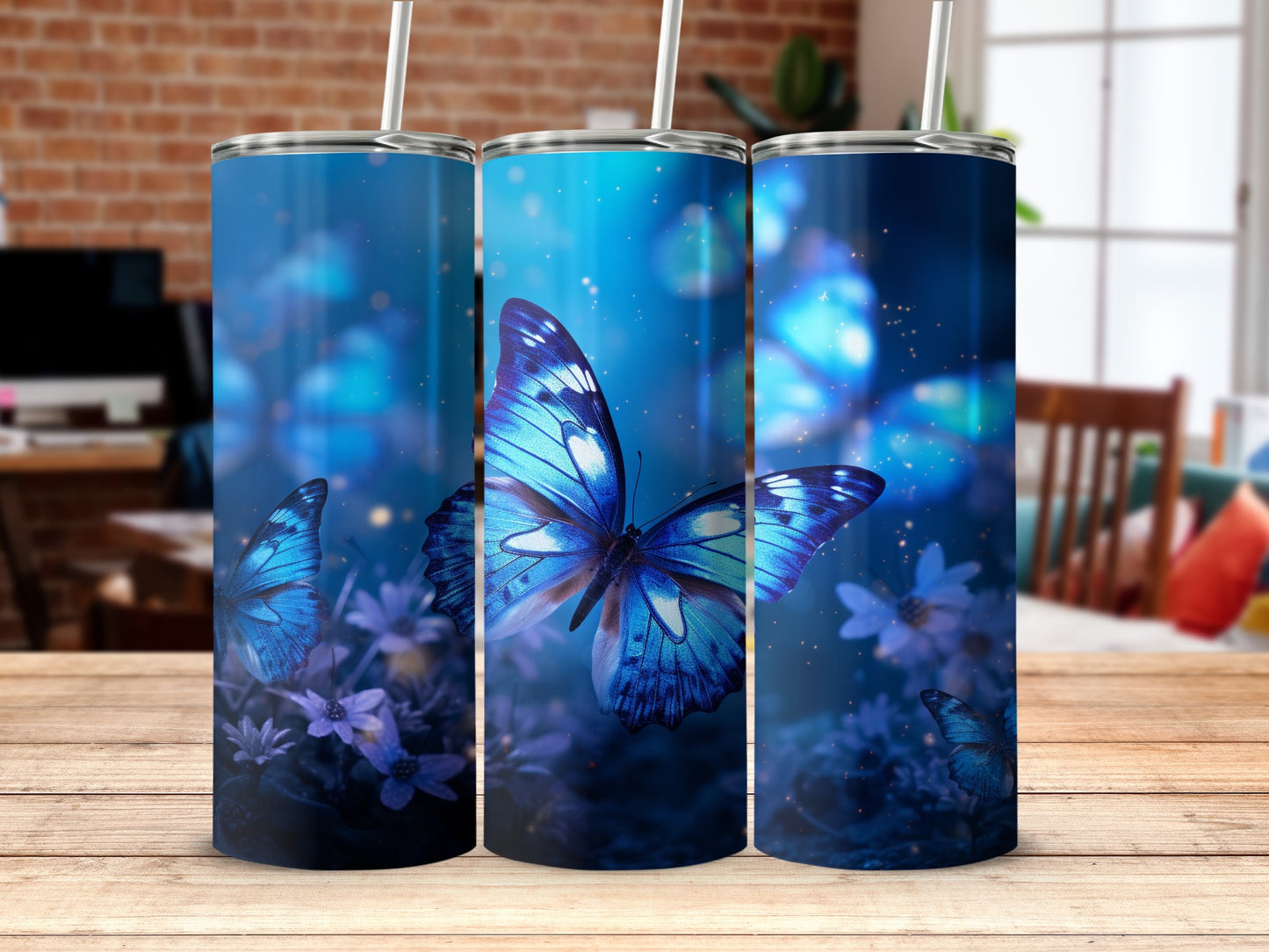 Vibrant Blue Butterfly Floral Sparkle Art product type
Blue Butterfly, Floral Pattern, Butterfly Print, Nature Design, Mystic Butterflies, Sparkling Effect, Blue Flowers, Fantasy Art, Enchanted Garden, Tumbler Graphic, Drinkware Design, Custom Tumbler, Unique Gift, Wildlife Art, Insect Lovers, Deep Blue, Aesthetic Design, Elegant Print, Pretty Butterflies, Flower Butterflies