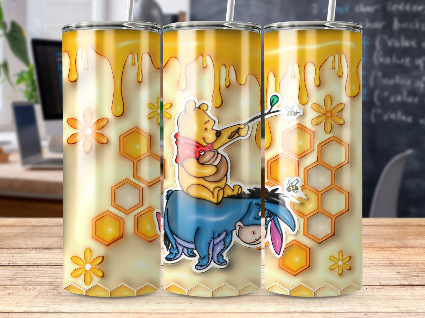 Cute Cartoon Character Honey Bees Tumbler Product