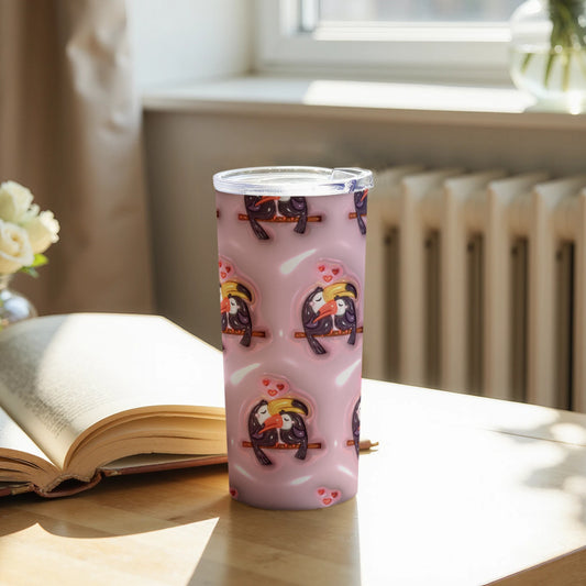 Cute Sloth Love Patterned Insulated Tumbler
