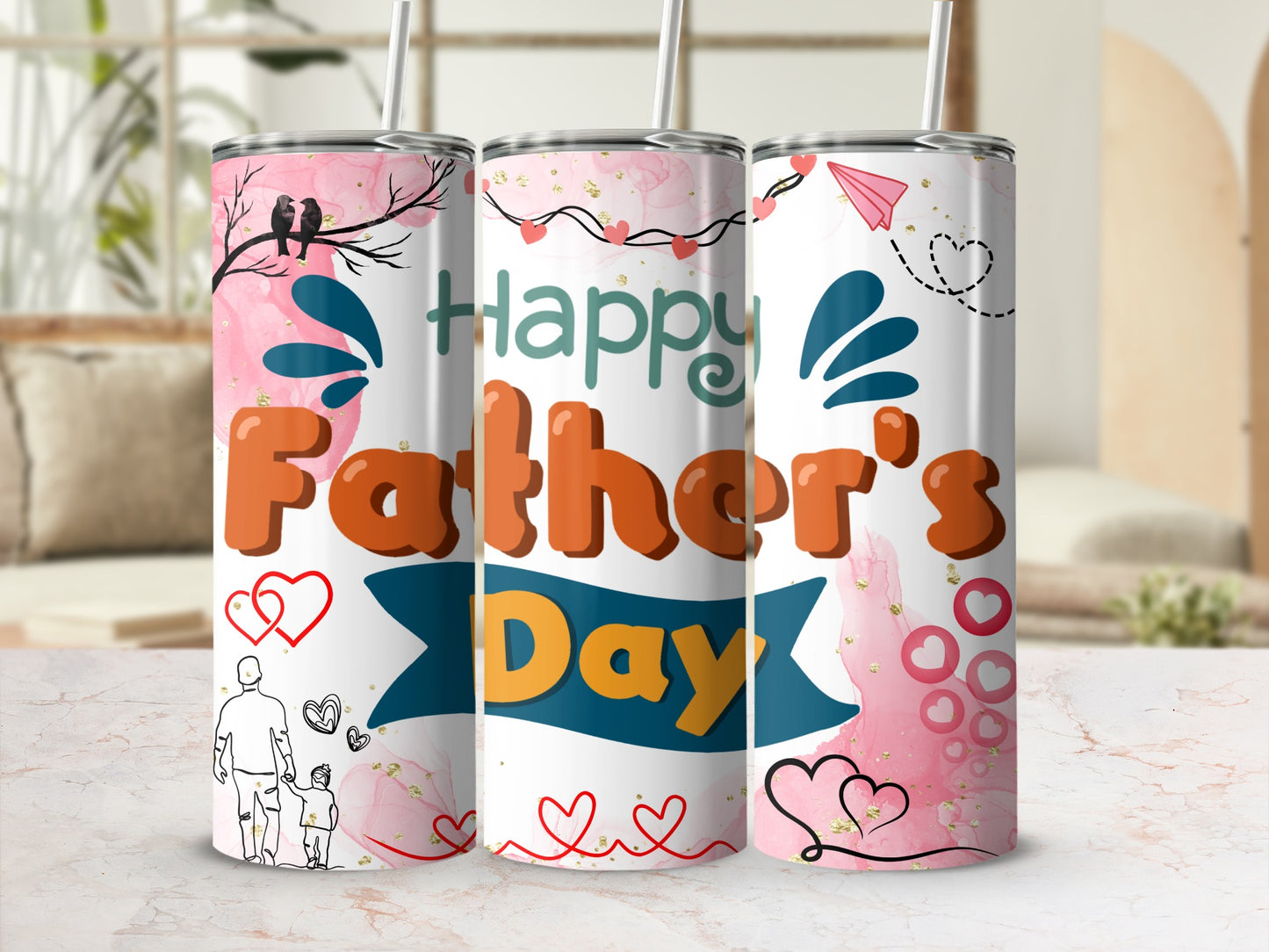 Happy Father's Day Tumbler for Dad Gift Dad<