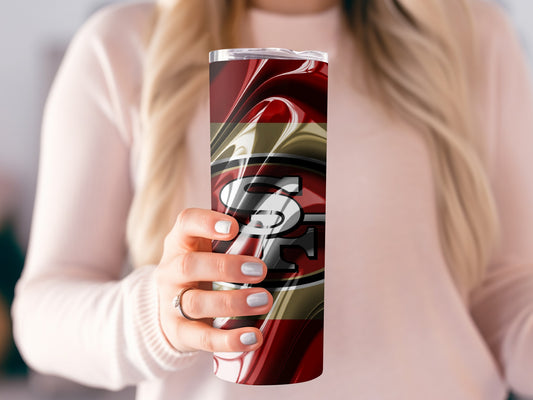 San Francisco 49ers Wavy Design Tumblers