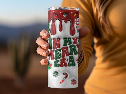 In My Merry Era Christmas Holiday Tumbler