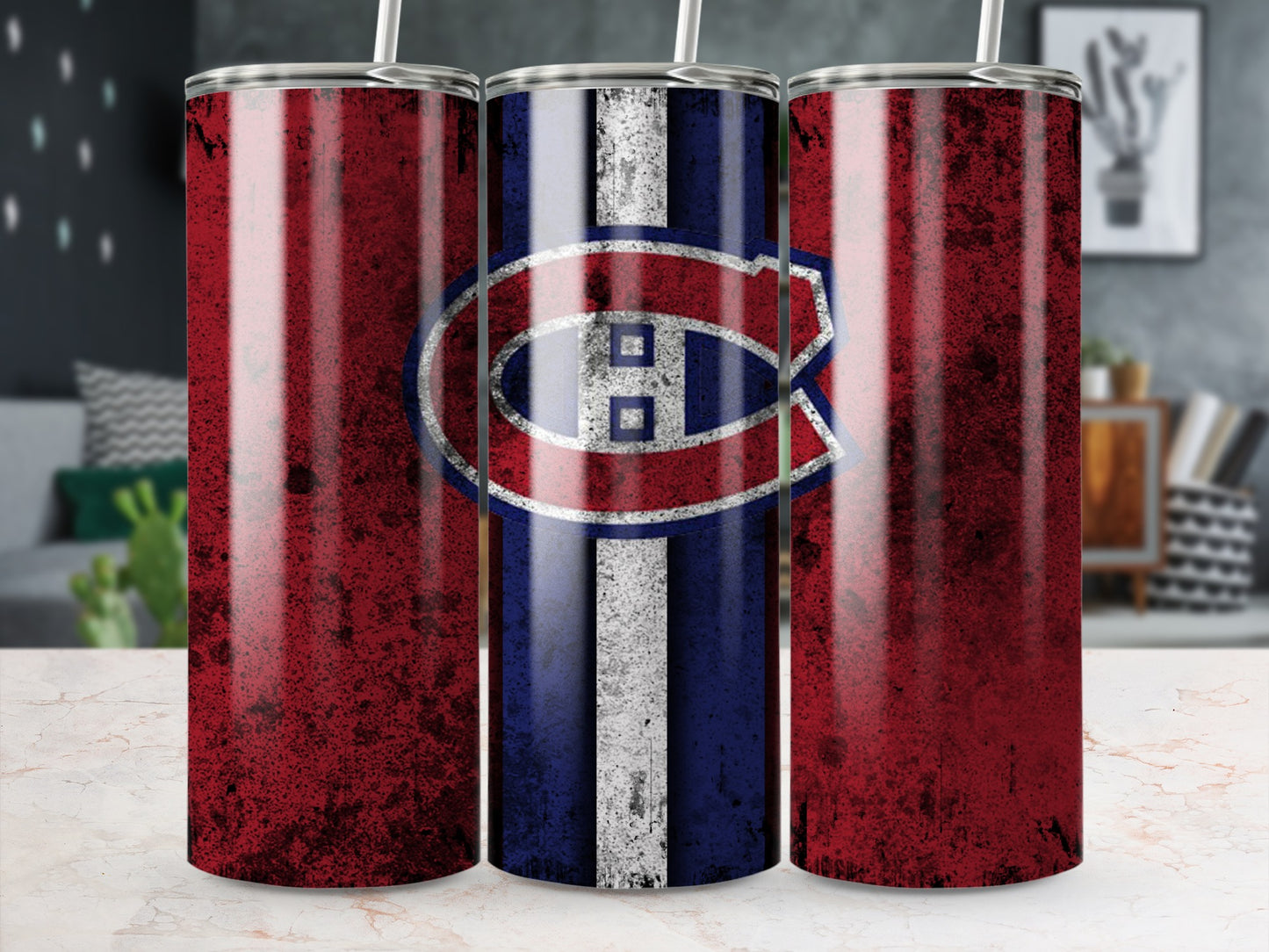 Montreal Hockey Team Rustic Design Tumbler Product