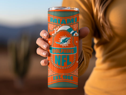 Miami Dolphins NFL Established 1966 Graphic Tumbler