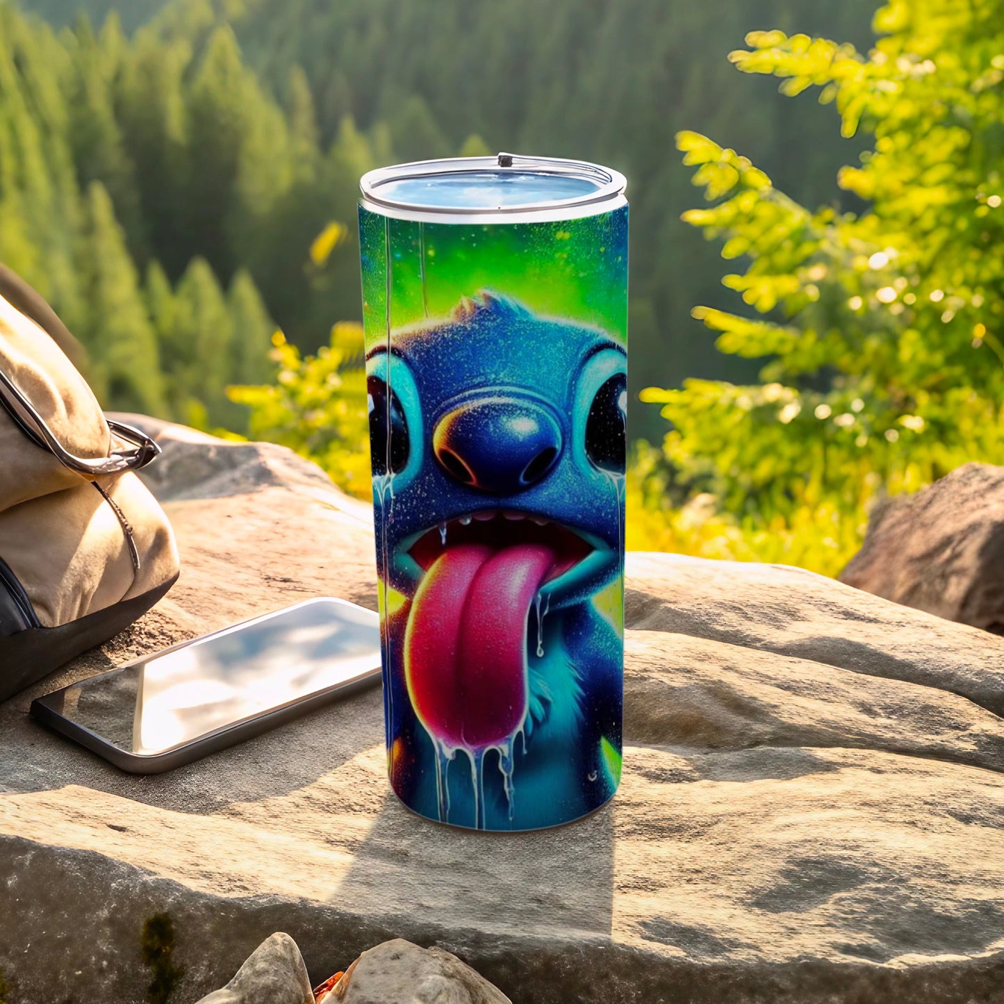 Colorful Animated Character Art Travel Tumbler
