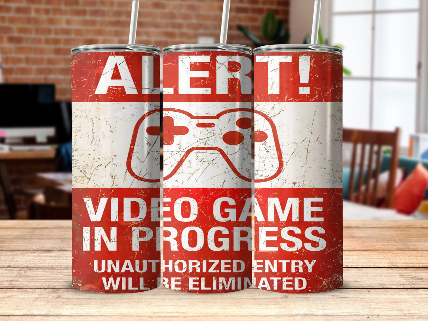 Alert Video Game In Progress Warning Tumbler
