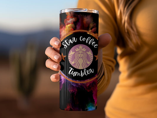 Star Coffee Design Tumbler for Beverage Enthusiasts