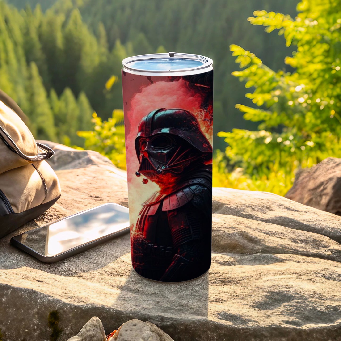 Darth Vader Red Smoke Effect Image Tumbler product type