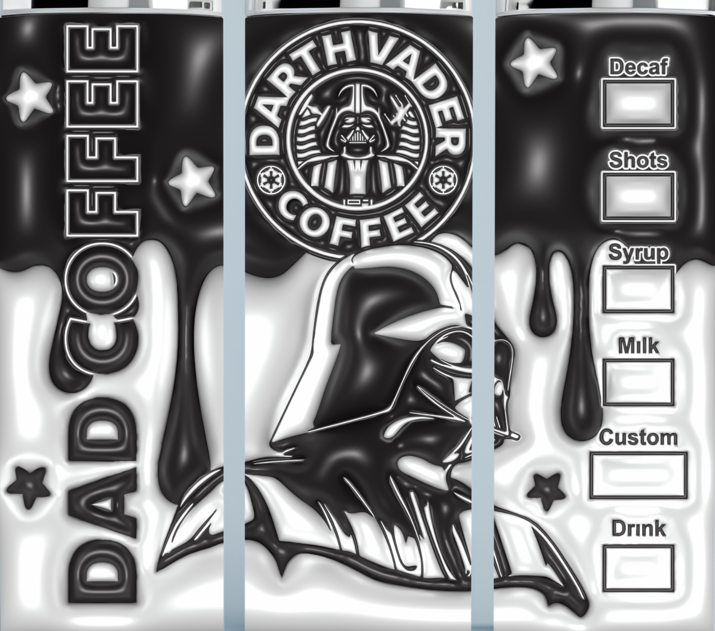 Dad Vader Starbucks Coffee tumbler