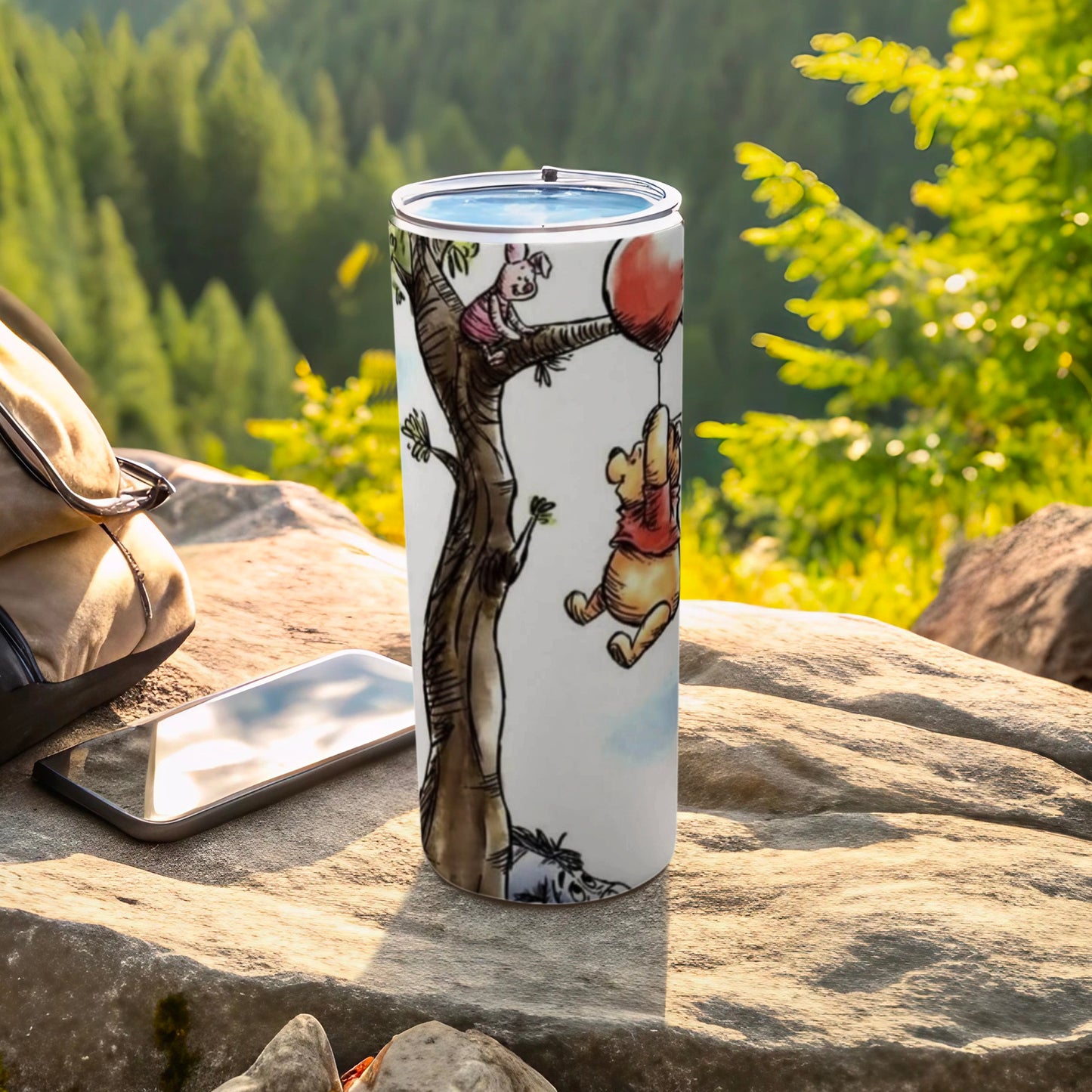 Winnie the Pooh and Piglet Climbing Tree Tumbler