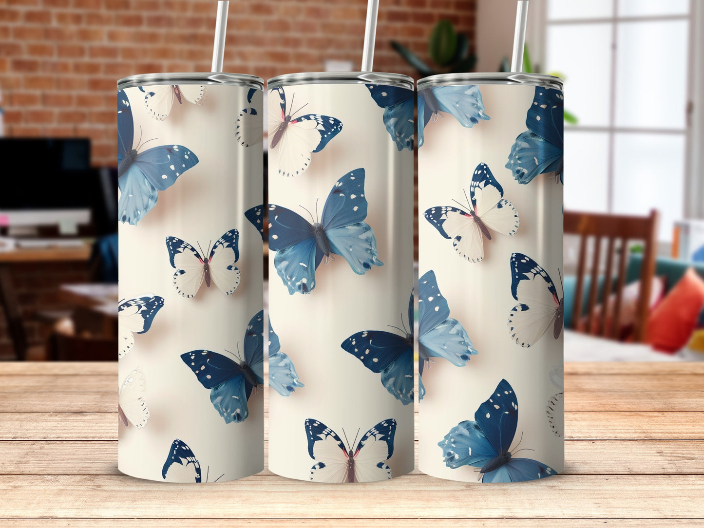 Elegant Blue White Butterflies Design Pattern Tumbler product type
butterfly
blue butterfly
white butterfly
butterfly pattern
nature design
insect print
tumbler
travel mug
beverage holder
drinkware
gift idea
home decor
office accessory
animal print
light background
elegant design
cute butterflies
spring theme
summer vibes
unique tumbler