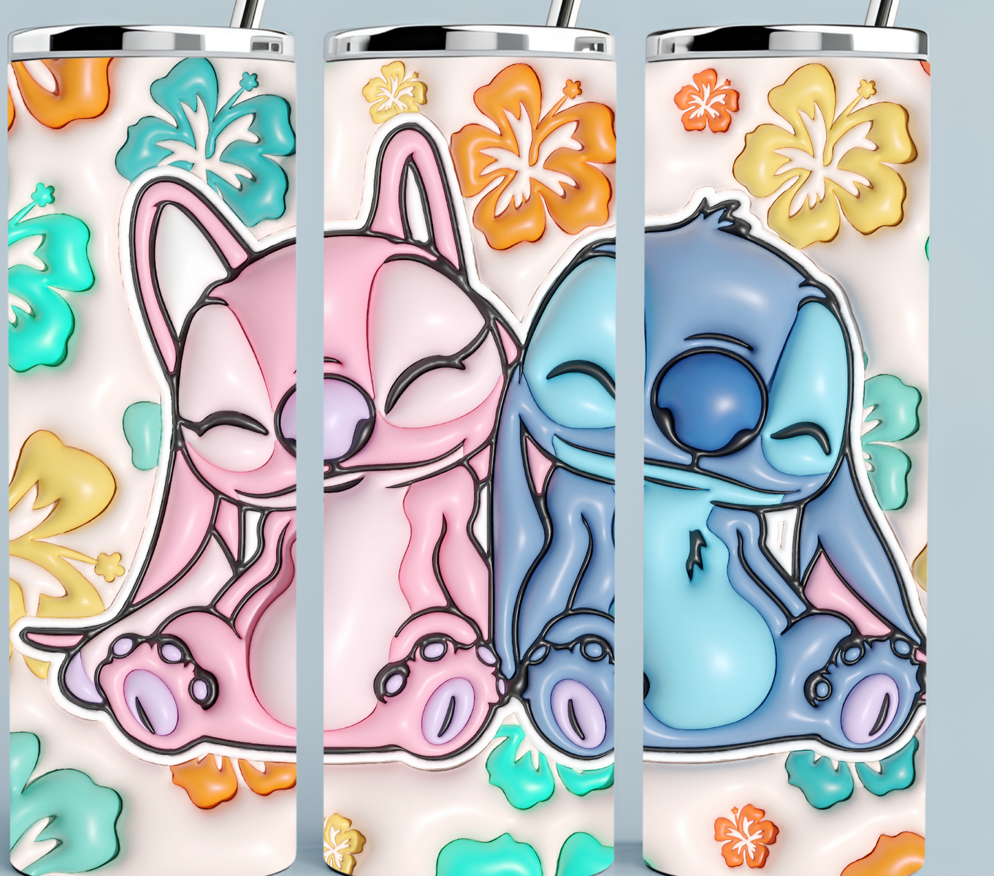 Stitch 3D Inflated tumbler