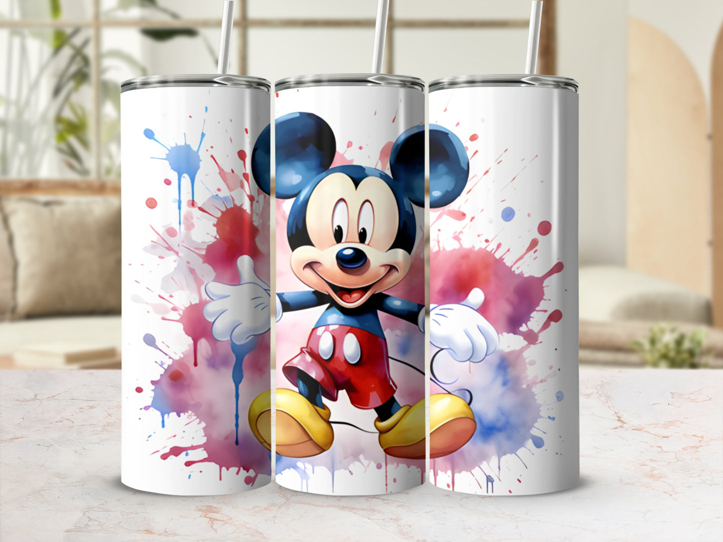 Vibrant Mickey Mouse Design Tumbler for Everyday Use