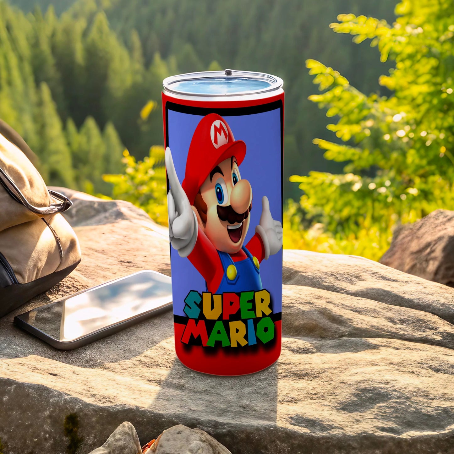 Super Mario Design Travel Tumbler for Outdoor Adventures