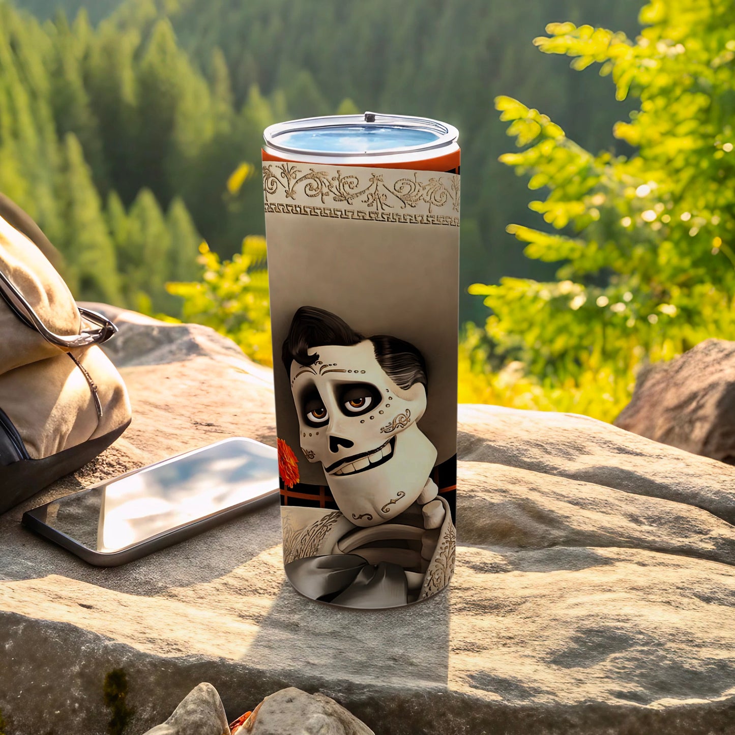 Day of the Dead Themed Insulated Drink Tumbler