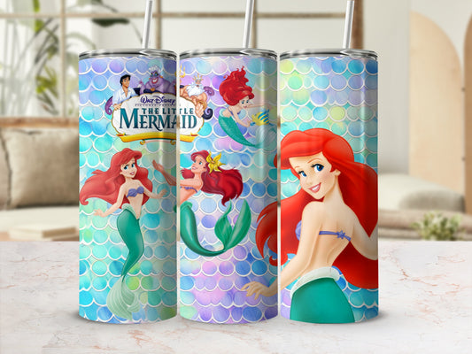 The Little Mermaid Ariel Design Stainless Steel Tumbler
