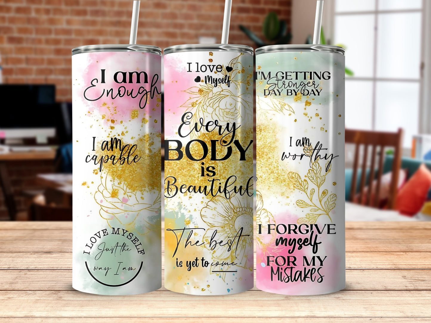 Inspirational Quotes Tall Drink Tumblers Collection