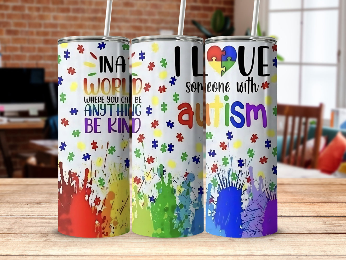 Inspirational Autism Awareness Tumbler