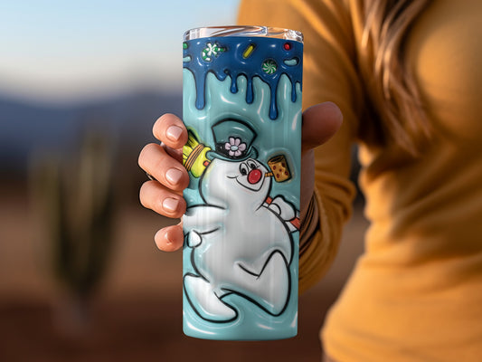 Frosty the Snowman Themed Insulated Tumbler Cup