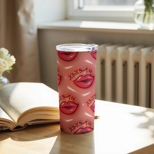Cute Pink Lips and XOXO Insulated Tumbler