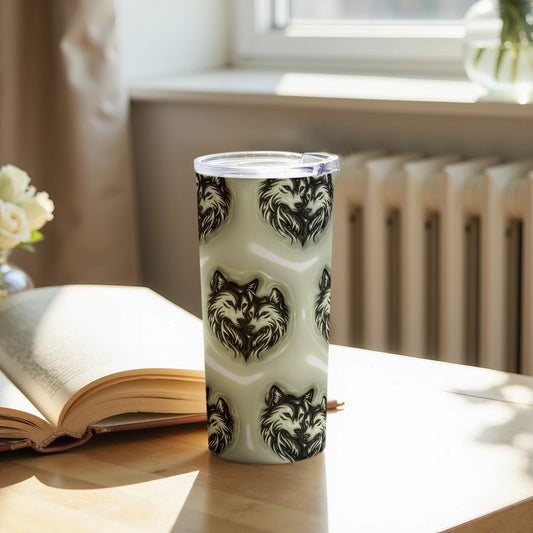 Wolf Patterned Insulated Tall Drinkware Product