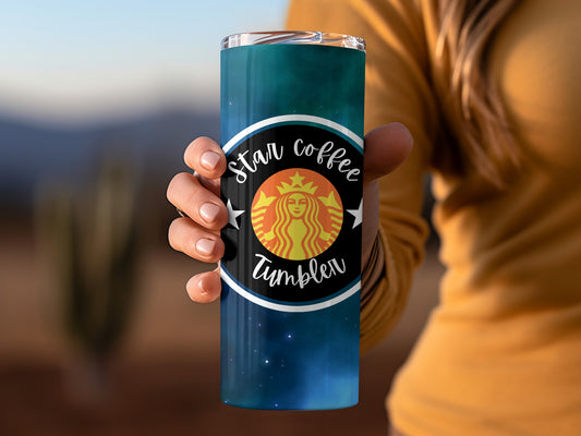 Star Coffee Tumbler with Logo Custom Travel Mug