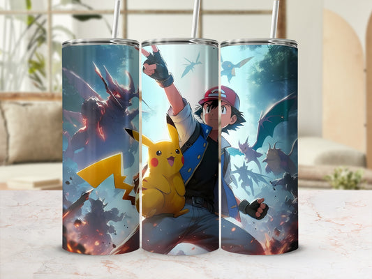 Pokémon Ash and Pikachu Adventure Tumbler Product
