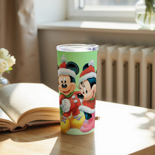 Mickey and Minnie Mouse Holiday Tumbler Cup