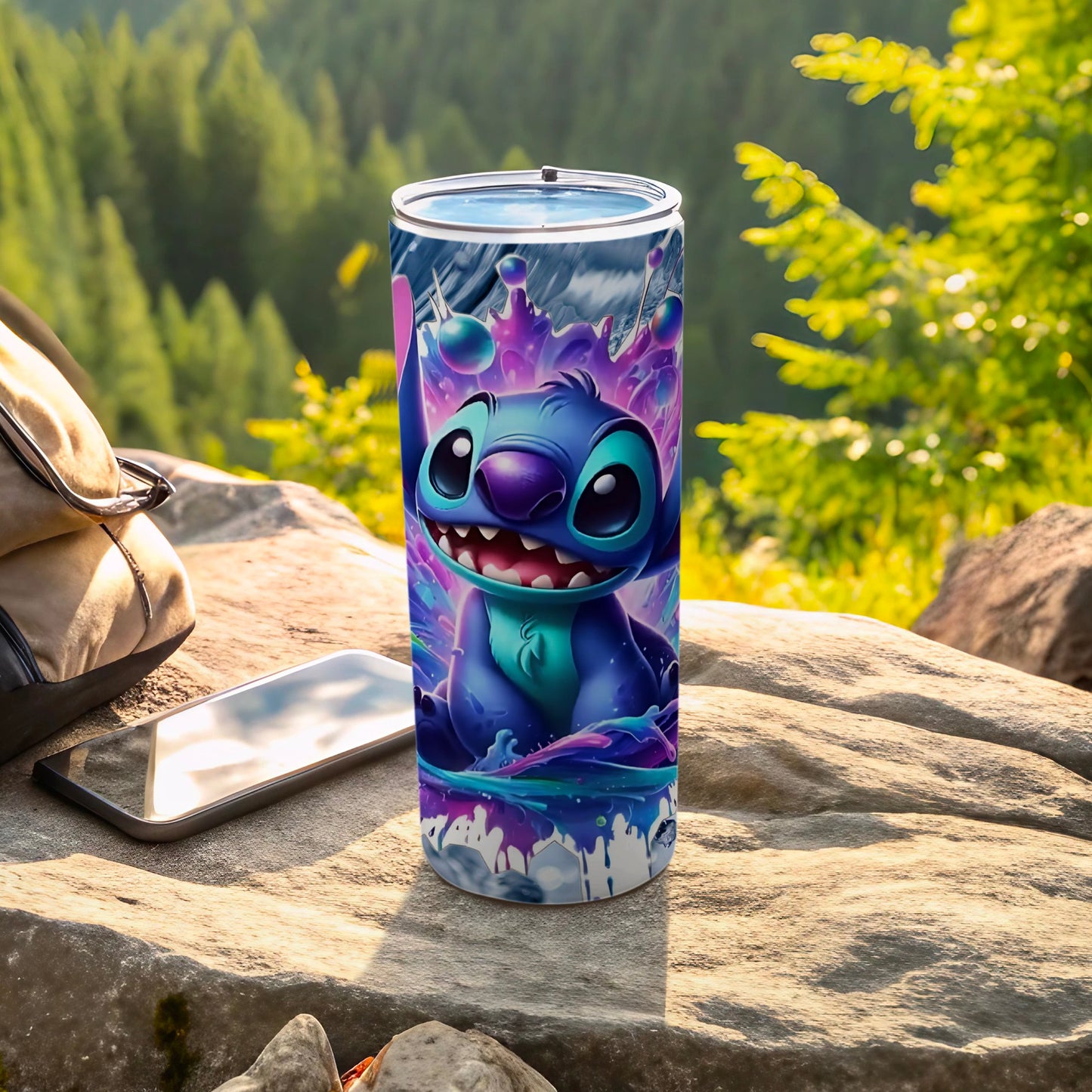 Vibrant Character Tumbler for Outdoor Adventures