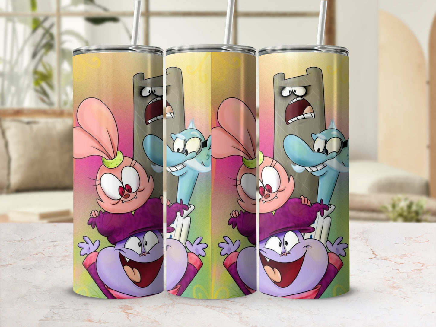Colorful Cartoon Character Design Insulated Tumbler