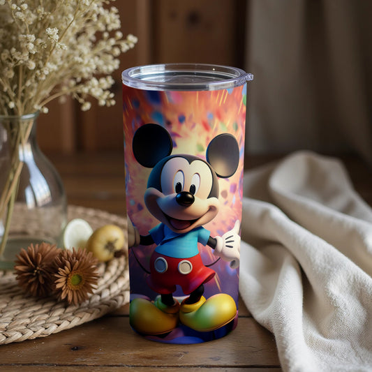 Colorful Mickey Mouse Design Insulated Tumbler