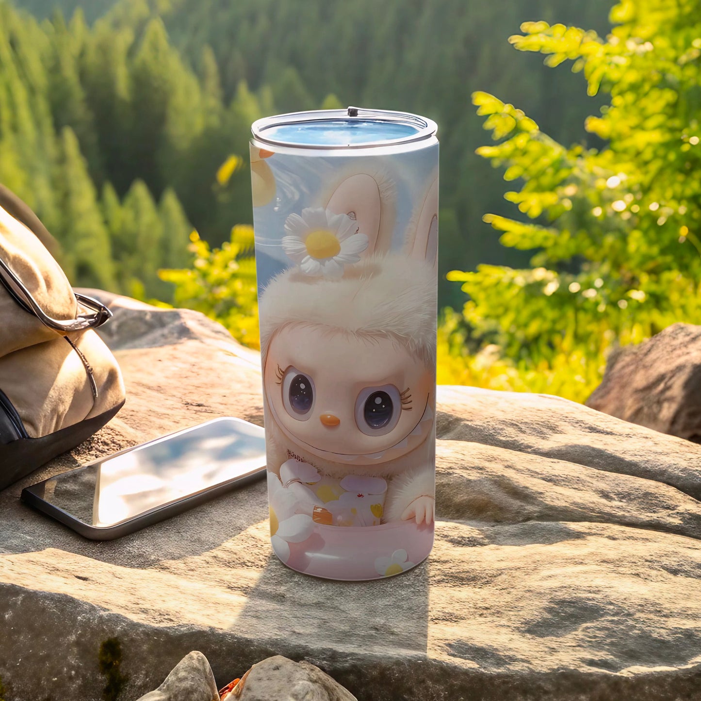 Adorable Cartoon Character Tumbler for Outdoor Adventures